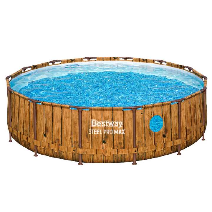 Bestway Komplett-Set Pro MAX™ Splashview™ Frame Pool rund 427 x 107 cm